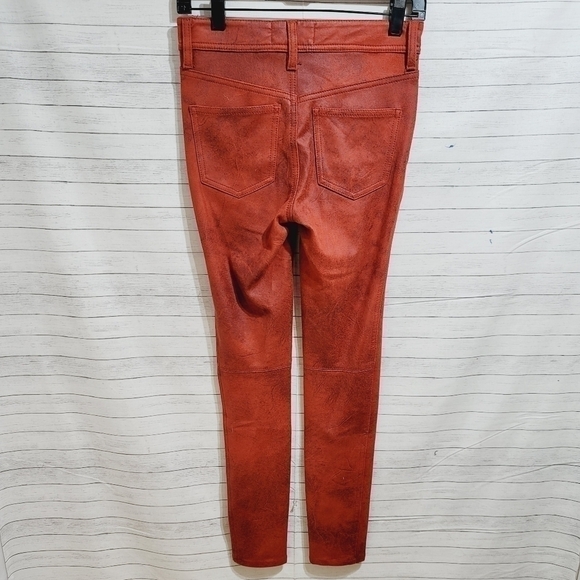 WE THE FREE GONE 930 FAUX SUEDE RUST RED JEGGINGS, SZ 26 - Picture 6 of 8